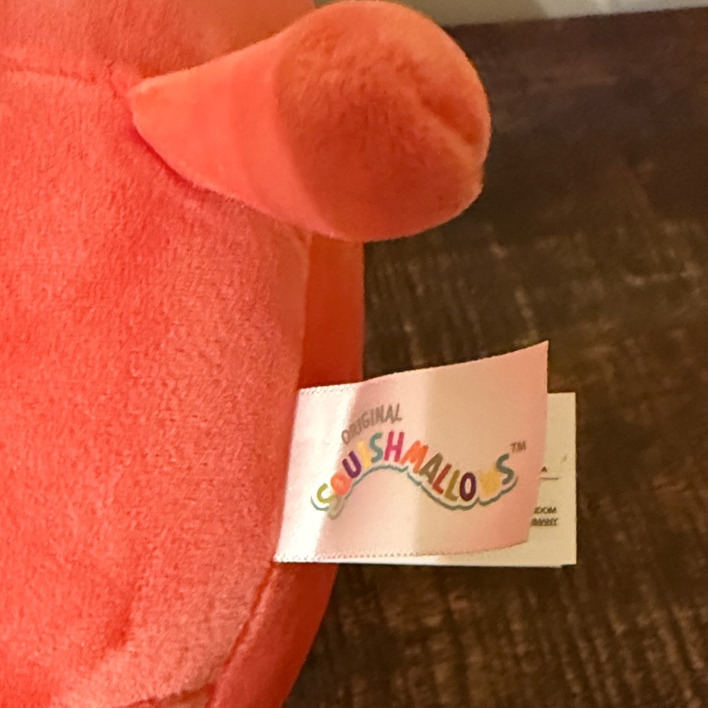 Squishmallows Pink and Green Strawberry Cat Stuffed Animal - Picture 2 of 3